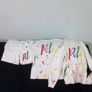 3 piece size 6 Ralph Lauren Polo short set